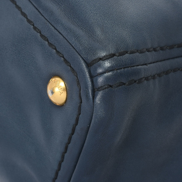 Prada Tote Bag Metal Fittings Leather 2way Bag - Picture 4 of 8